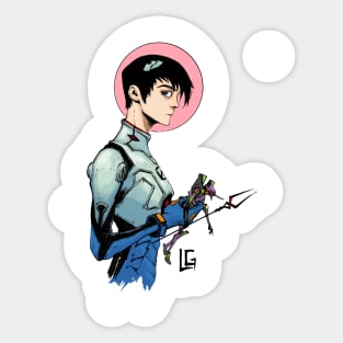 Shinji Evangelion Sticker